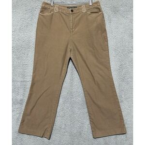 Polo Jeans Co Ralph Lauren Womens 14 Petite Pants Equestrian Stretch Twill Flare
